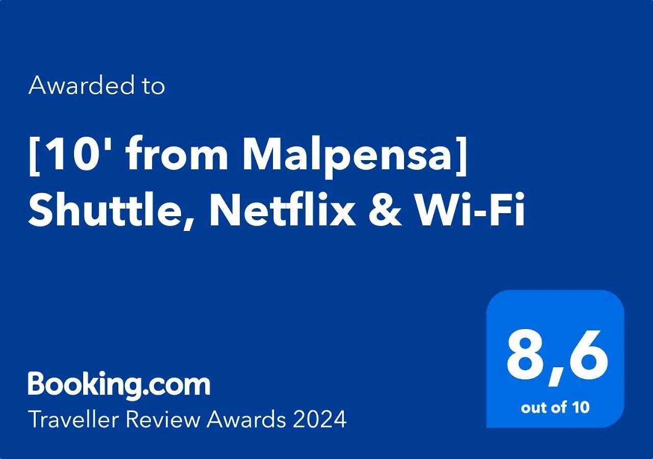 10' From Malpensa Shuttle, Netflix & Wi-Fi Apartment Casorate Sempione Italy